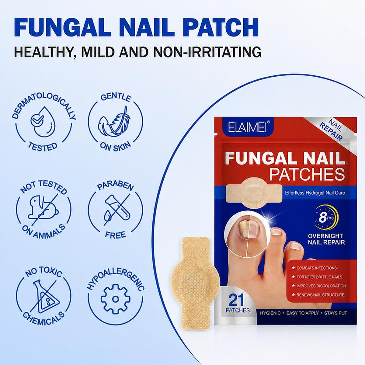 Nailora™ Overnight Nail Patches – Nail Repair & Care